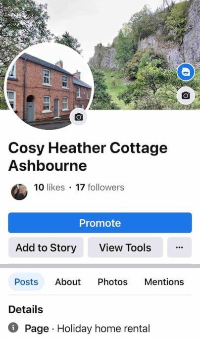 Cosy Heather Cottage Ashbourne  Exteriör bild